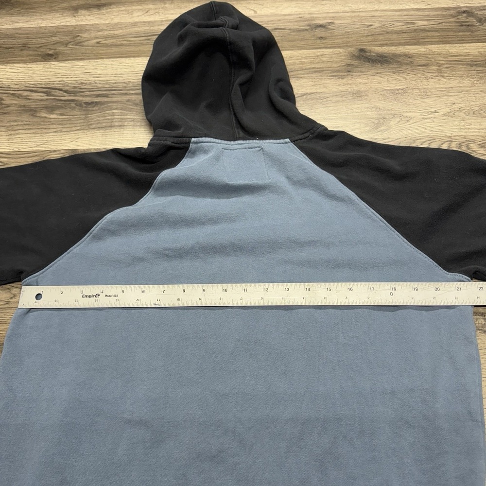 Fox Racing Non-Stop Raglan Fleece Hoodie Blue MX Logo Sweat Jacket Adult Medium - Picture 11 of 11